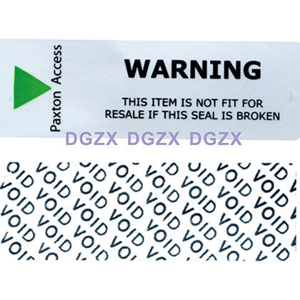 Low Residue Custom Warranty Stickers / Tamper Evident Labels With Hidden Message